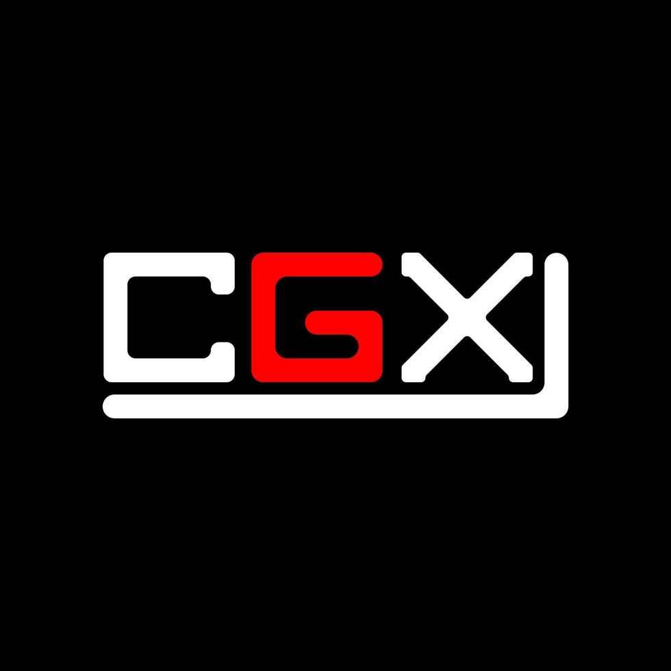 cgx Brief Logo kreativ Design mit Vektor Grafik, cgx einfach und modern Logo.