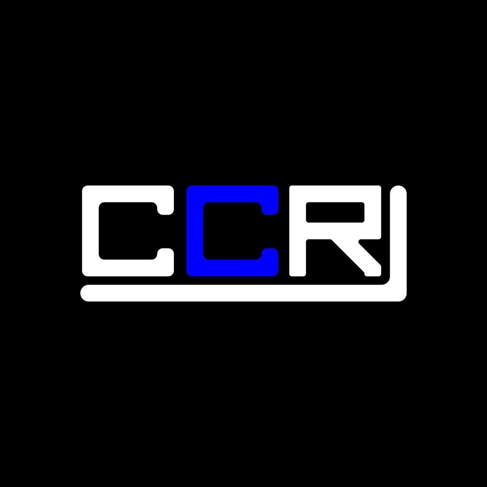 ccr Brief Logo kreativ Design mit Vektor Grafik, ccr einfach und modern Logo.