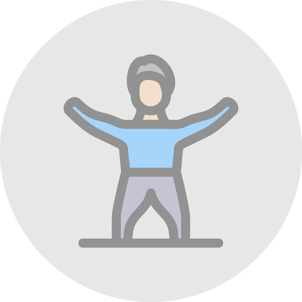 Fitness-Stretch-Vektor-Icon-Design vektor