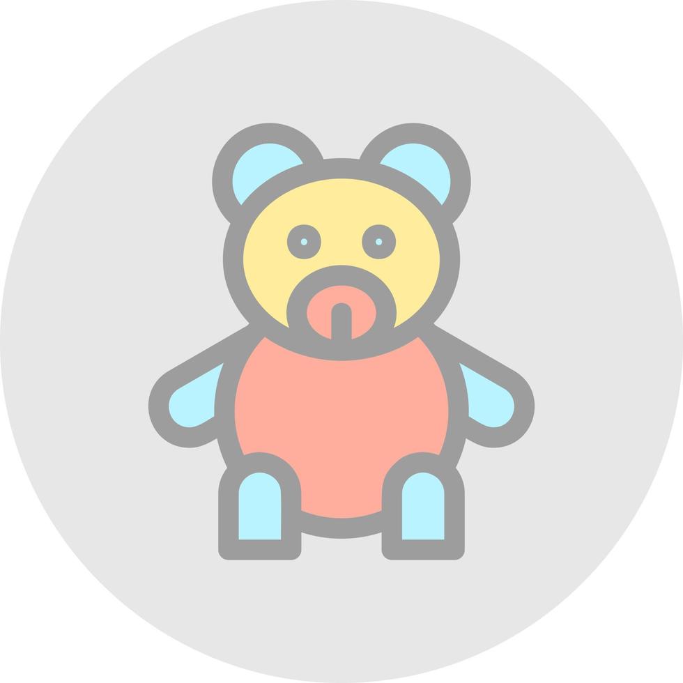 Teddy-Vektor-Icon-Design vektor