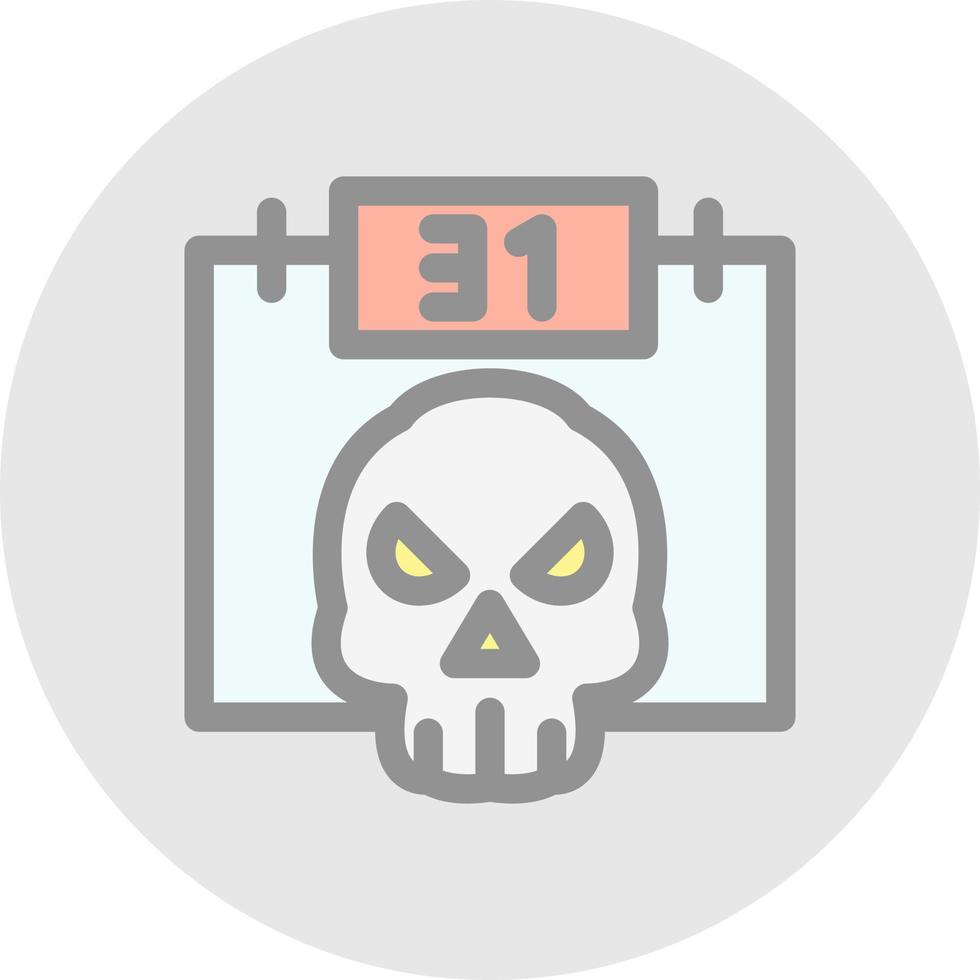 31. Oktober Vektor-Icon-Design vektor