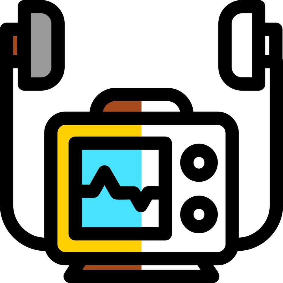 defibrillator vektor ikon design