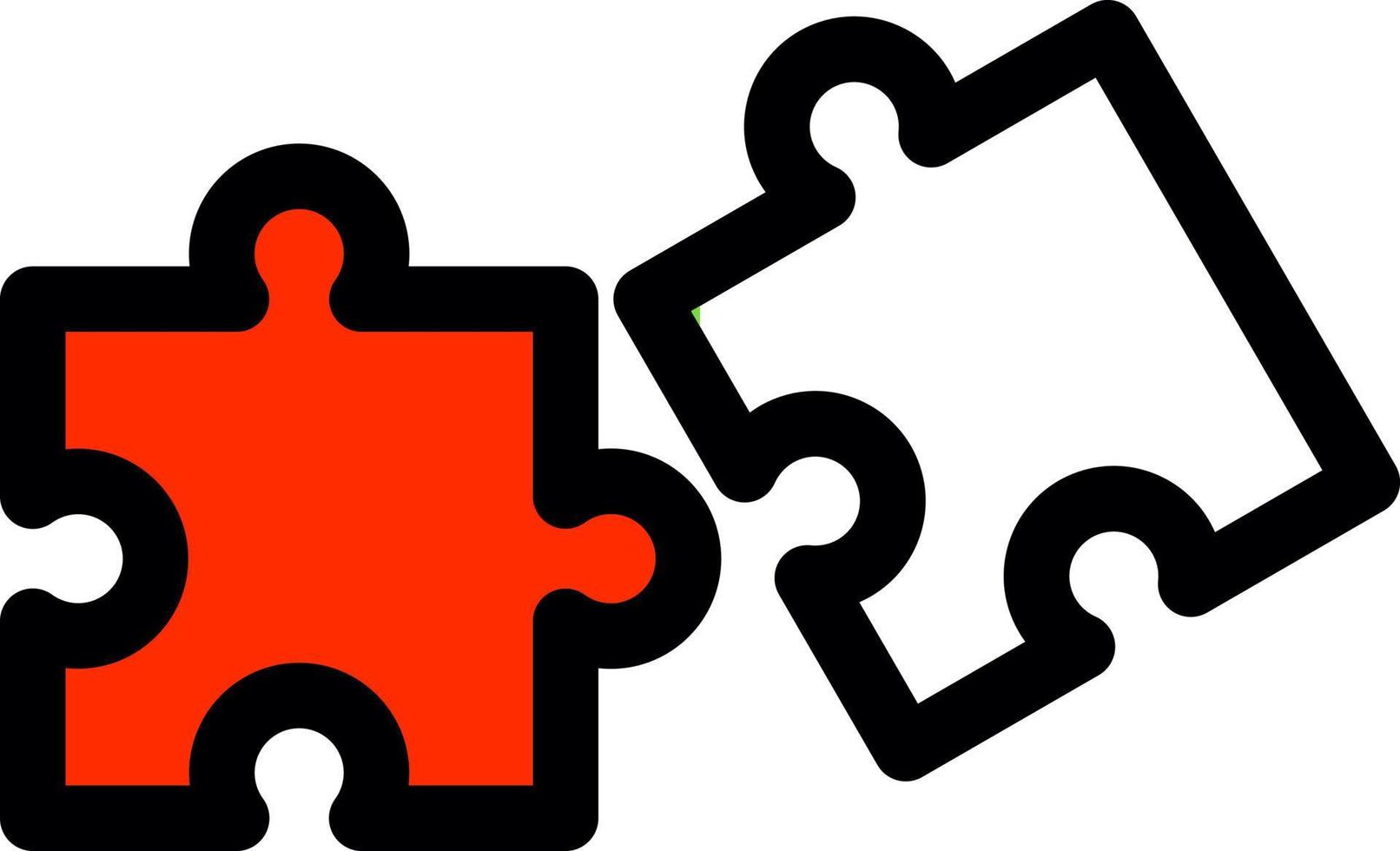 Puzzle-Vektor-Icon-Design vektor