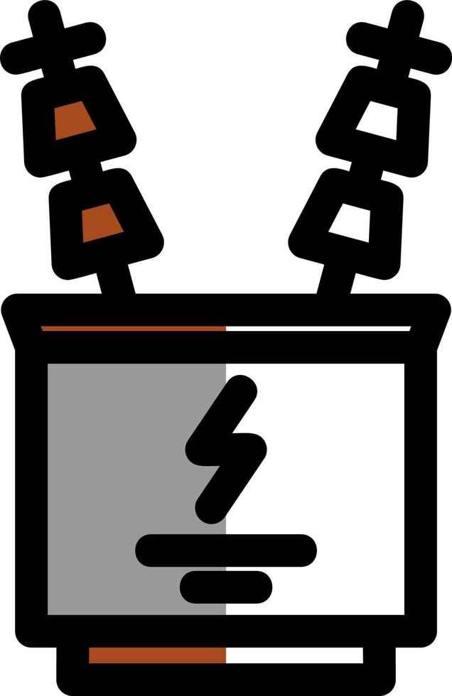 Leistung Transformator Vektor Symbol Design