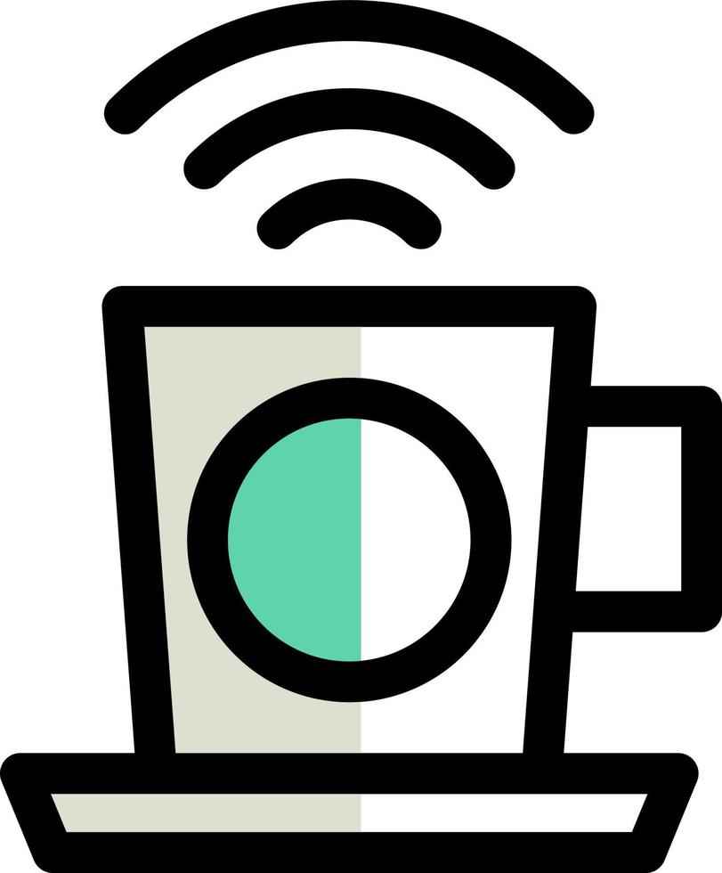 Café-WLAN-Vektor-Icon-Design vektor