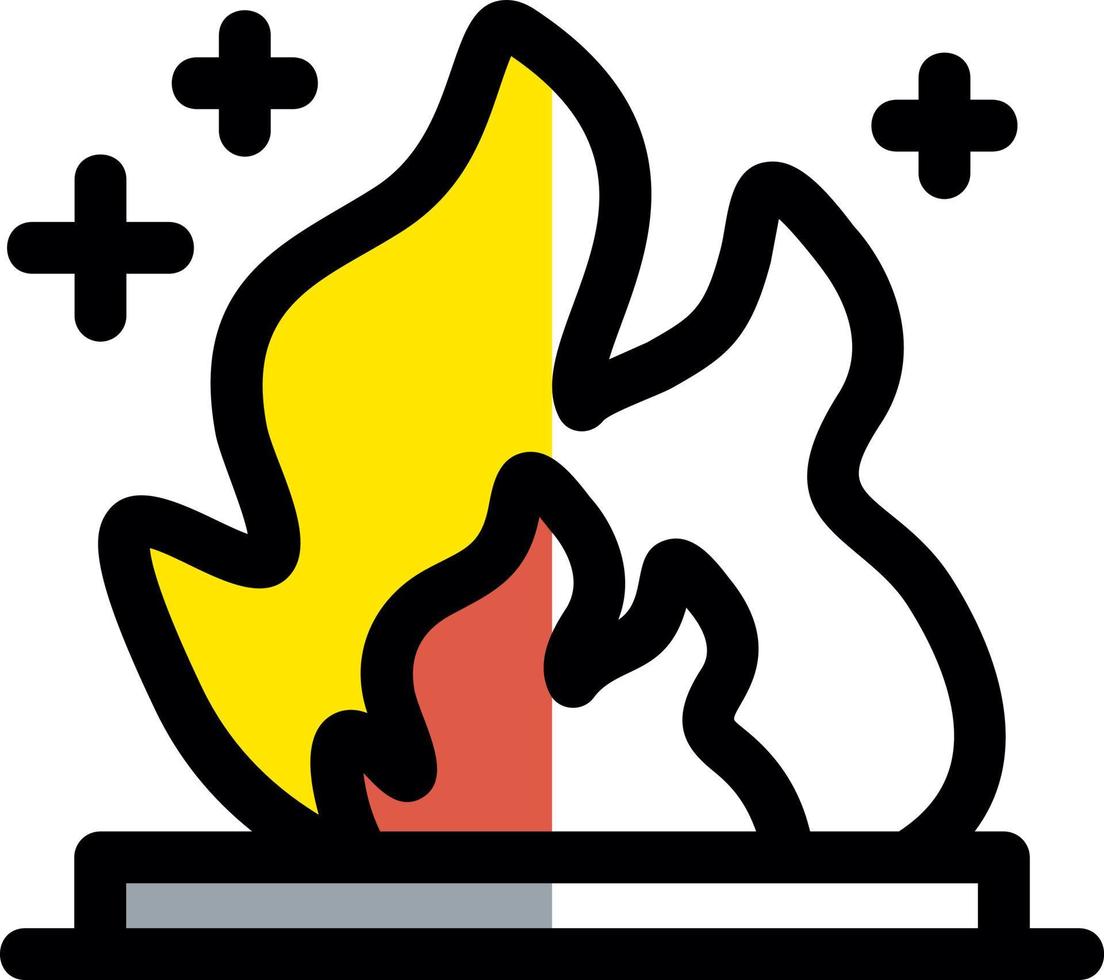 Feuer Energie Vektor Symbol Design