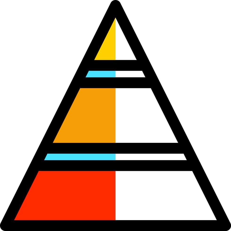 Pyramidenvektor-Icon-Design vektor