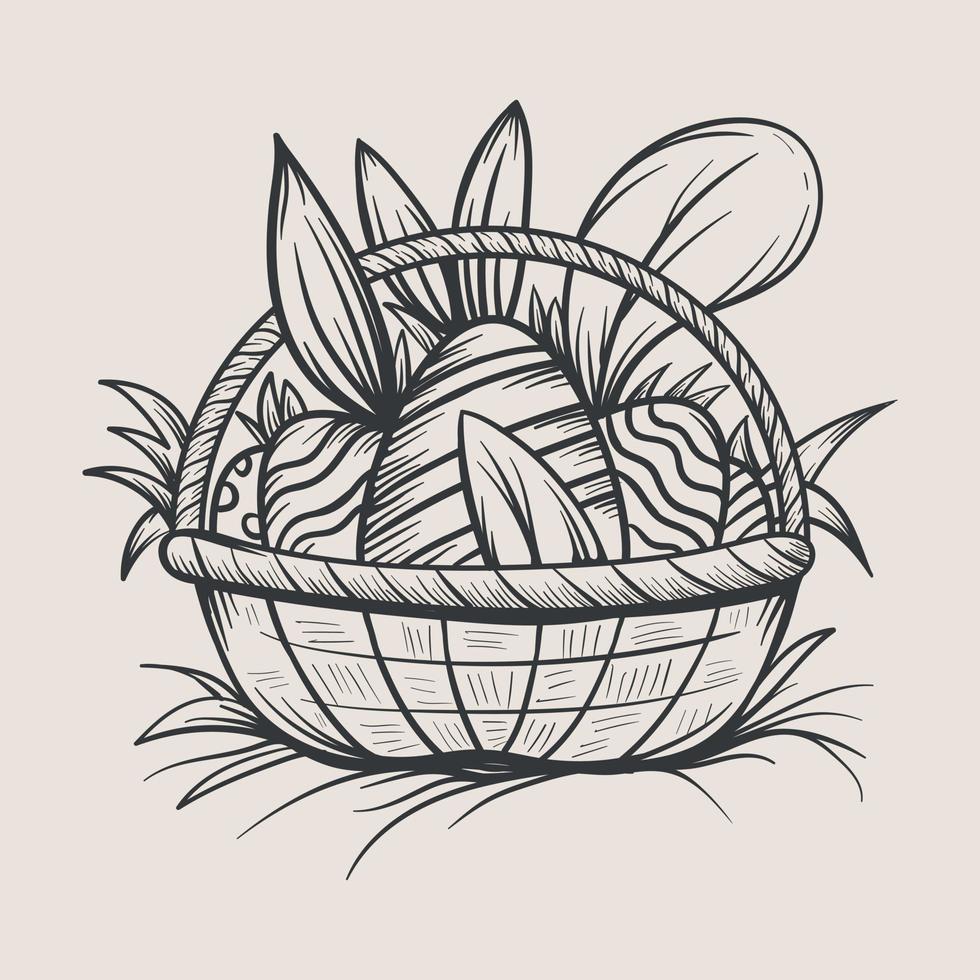 Ostern Hand gezeichnet Vektor Illustration