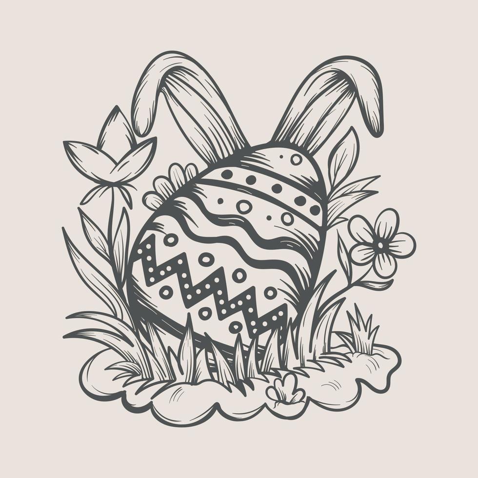 Ostern Hand gezeichnet Vektor Illustration