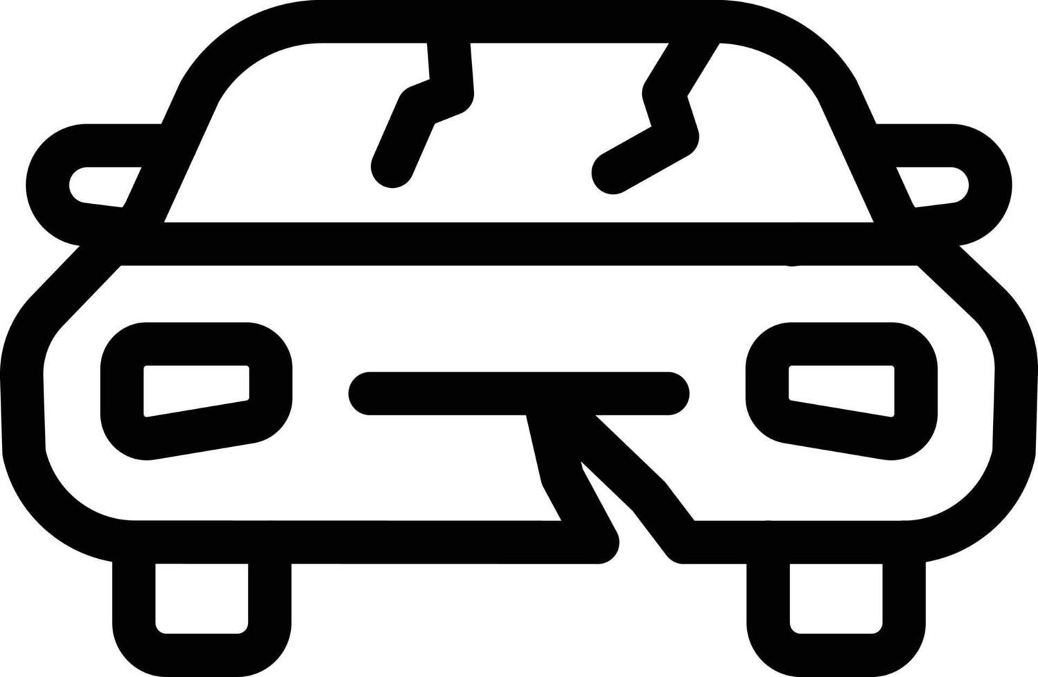 gebrochen Auto Vektor Illustration auf ein hintergrund.premium Qualität symbole.vektor Symbole zum Konzept und Grafik Design.
