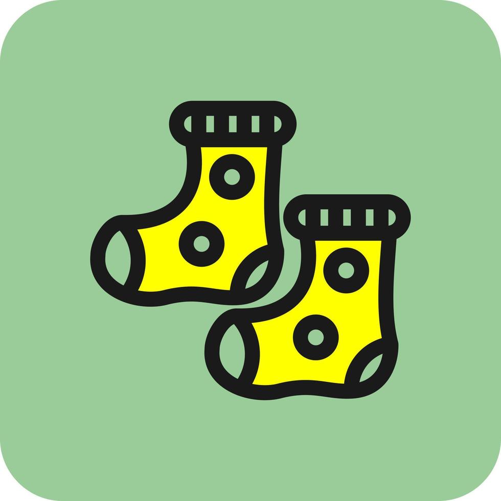 Babysocken-Vektor-Icon-Design vektor