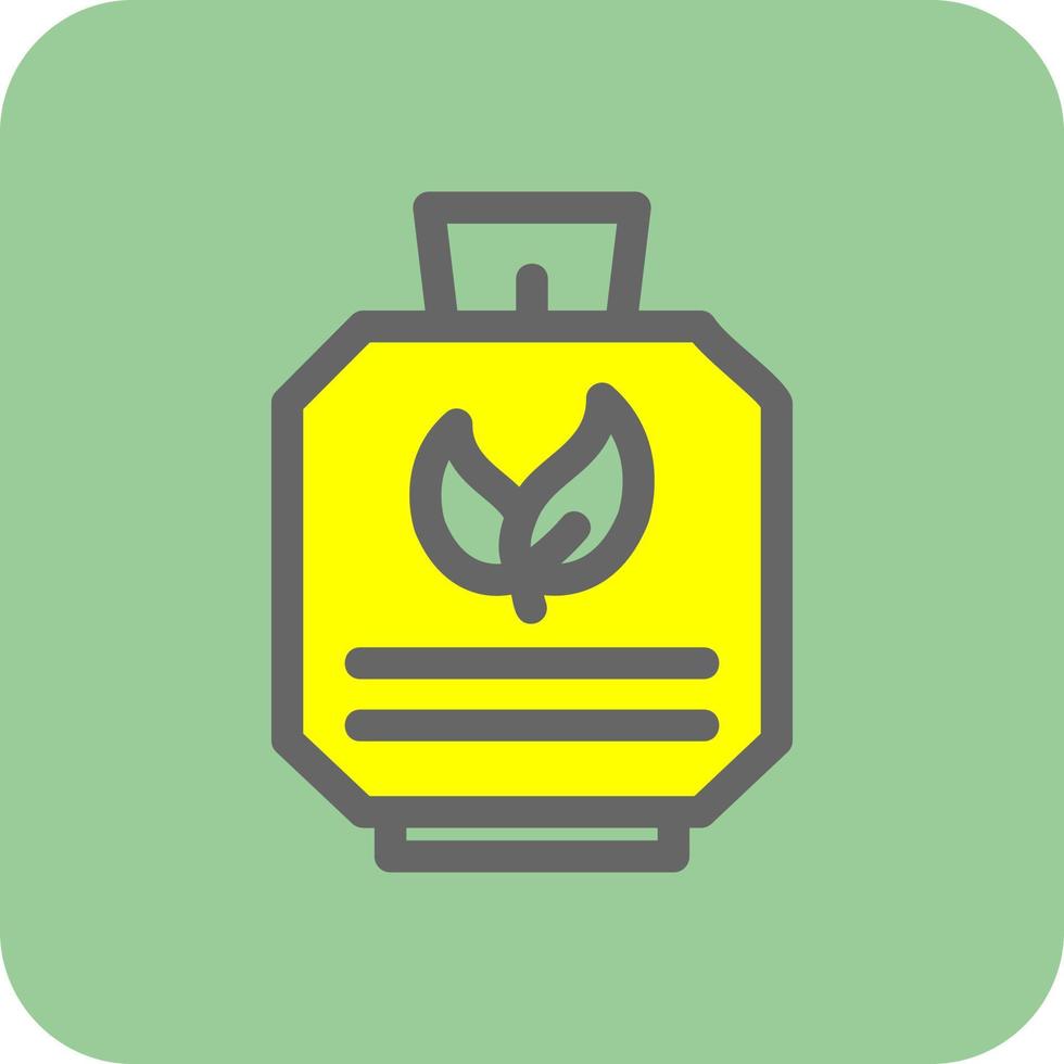 Biogas Zylinder Vektor Symbol Design