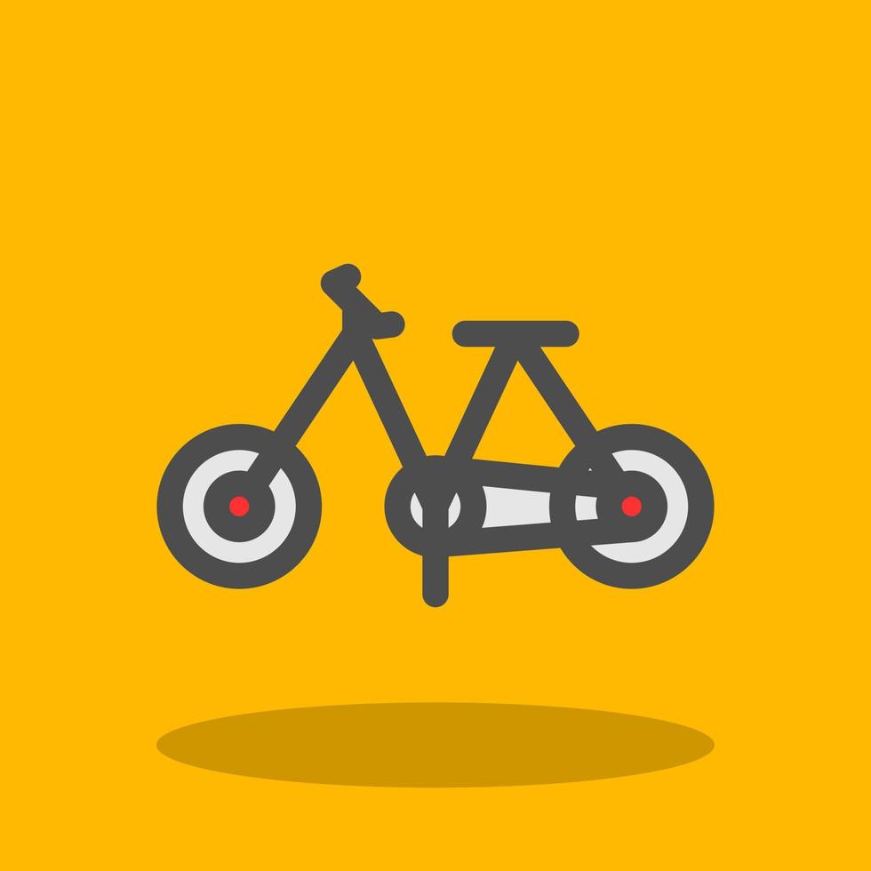Fahrrad-Spielzeug-Vektor-Icon-Design vektor