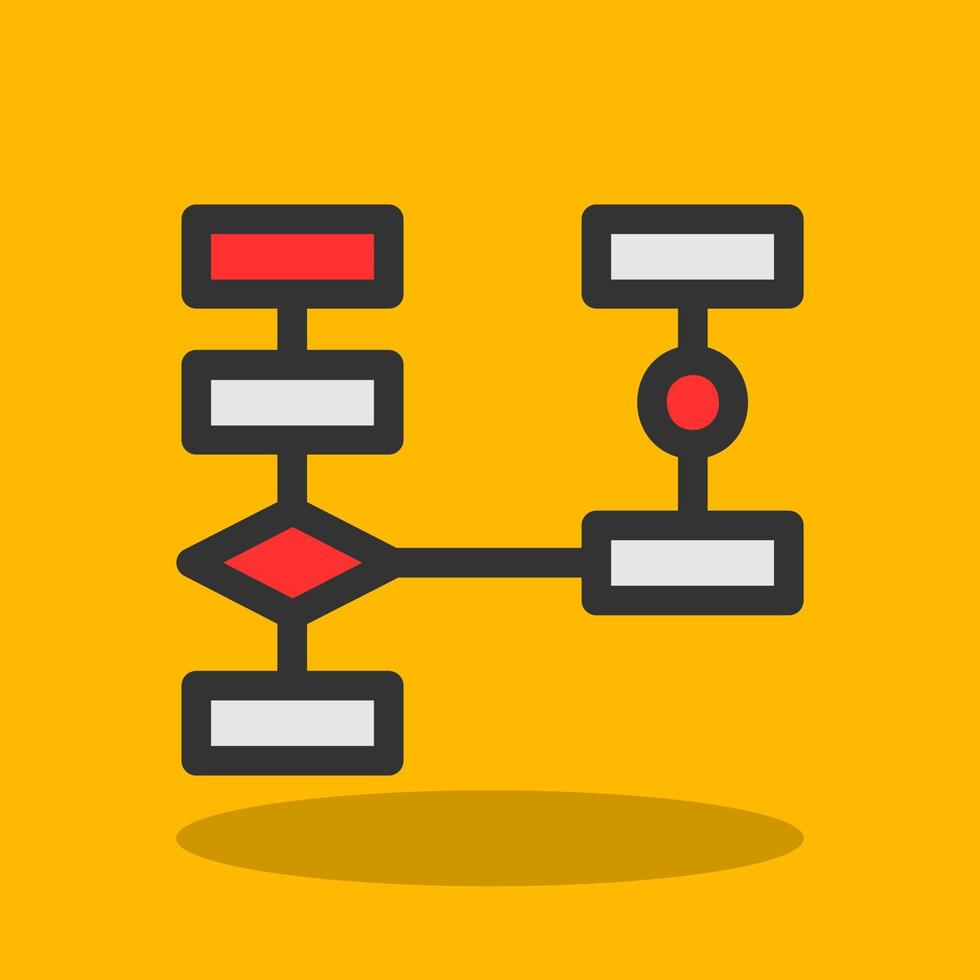 flödesschema vektor ikon design