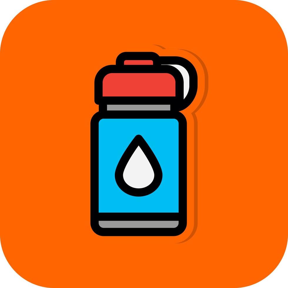 Wasserflaschen-Vektor-Icon-Design vektor