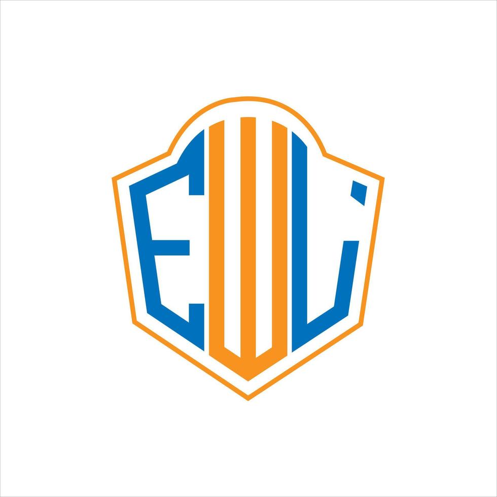 ewl abstrakt Monogramm Schild Logo Design auf Weiß Hintergrund. ewl kreativ Initialen Brief logo.ewl abstrakt Monogramm Schild Logo Design auf Weiß Hintergrund. ewl kreativ Initialen Brief Logo. vektor