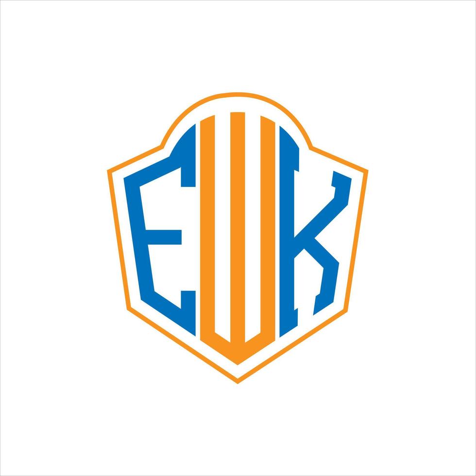 ewk abstrakt Monogramm Schild Logo Design auf Weiß Hintergrund. ewk kreativ Initialen Brief Logo. vektor