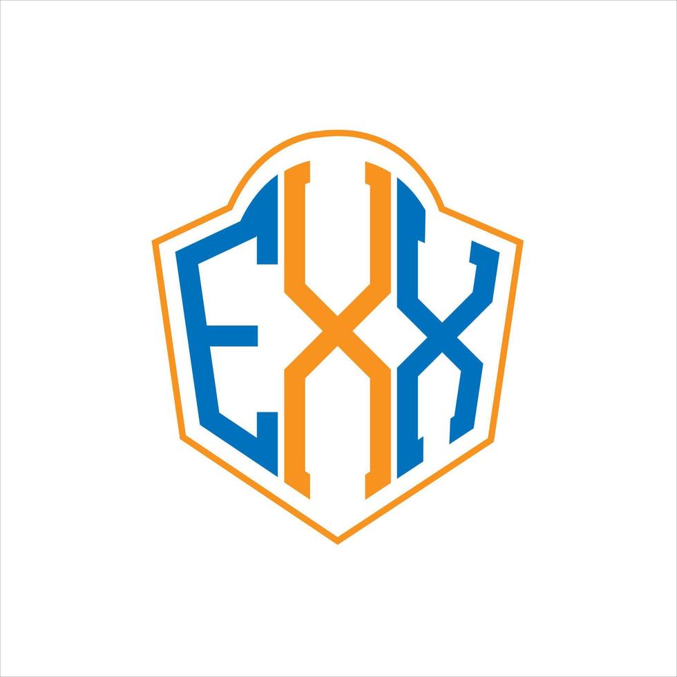 exx abstrakt monogram skydda logotyp design på vit bakgrund. exx kreativ initialer brev logotyp. vektor