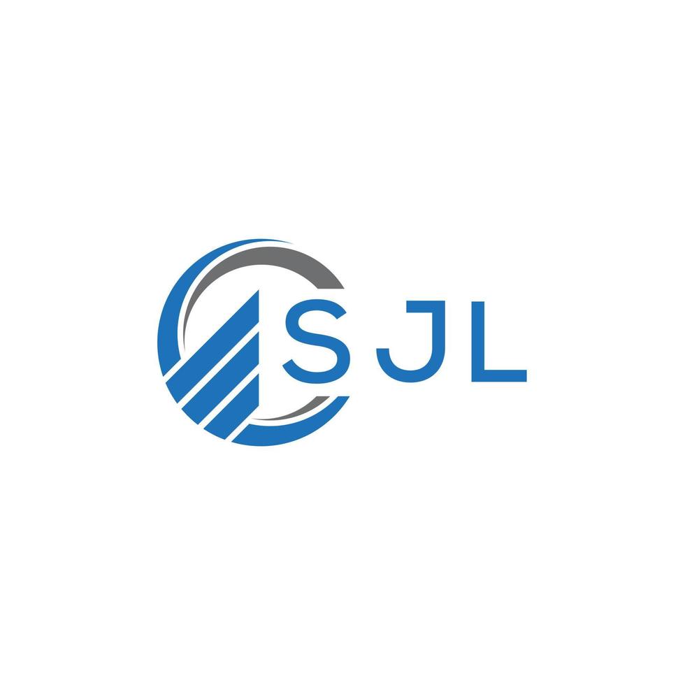 sjl eben Buchhaltung Logo Design auf Weiß Hintergrund. sjl kreativ Initialen Wachstum Graph Brief Logo Konzept.sjl Geschäft Finanzen Logo Design. vektor