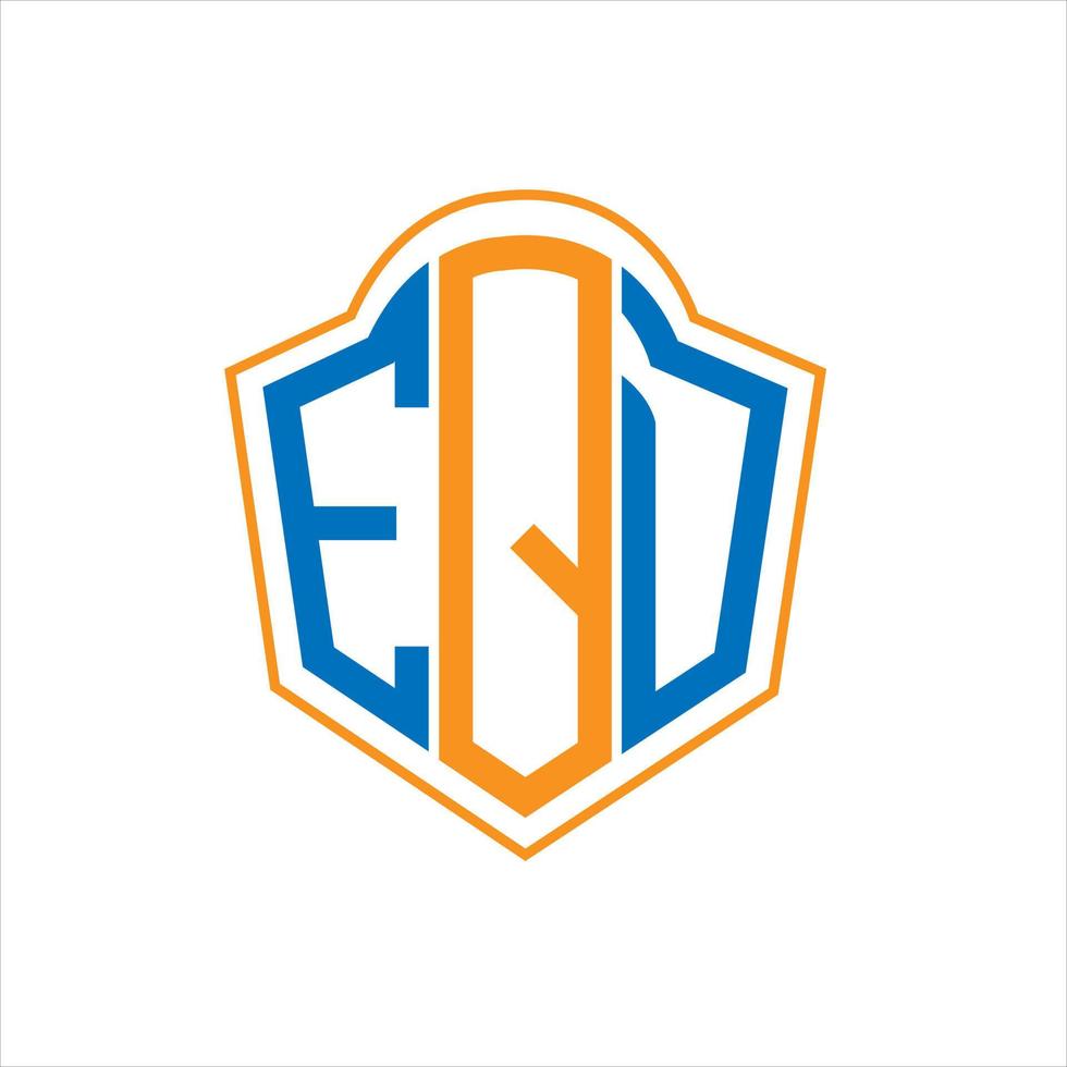 eqd abstrakt Monogramm Schild Logo Design auf Weiß Hintergrund. eqd kreativ Initialen Brief Logo. vektor