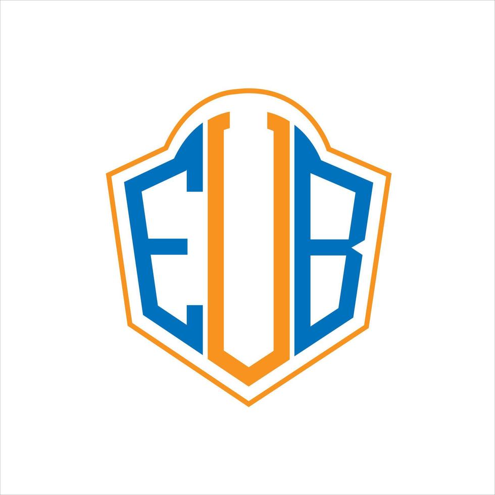 eub abstrakt Monogramm Schild Logo Design auf Weiß Hintergrund. eub kreativ Initialen Brief Logo. vektor