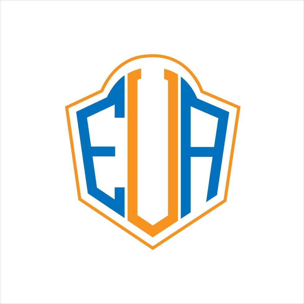 eua abstrakt Monogramm Schild Logo Design auf Weiß Hintergrund. eua kreativ Initialen Brief logo.eua abstrakt Monogramm Schild Logo Design auf Weiß Hintergrund. eua kreativ Initialen Brief Logo. vektor