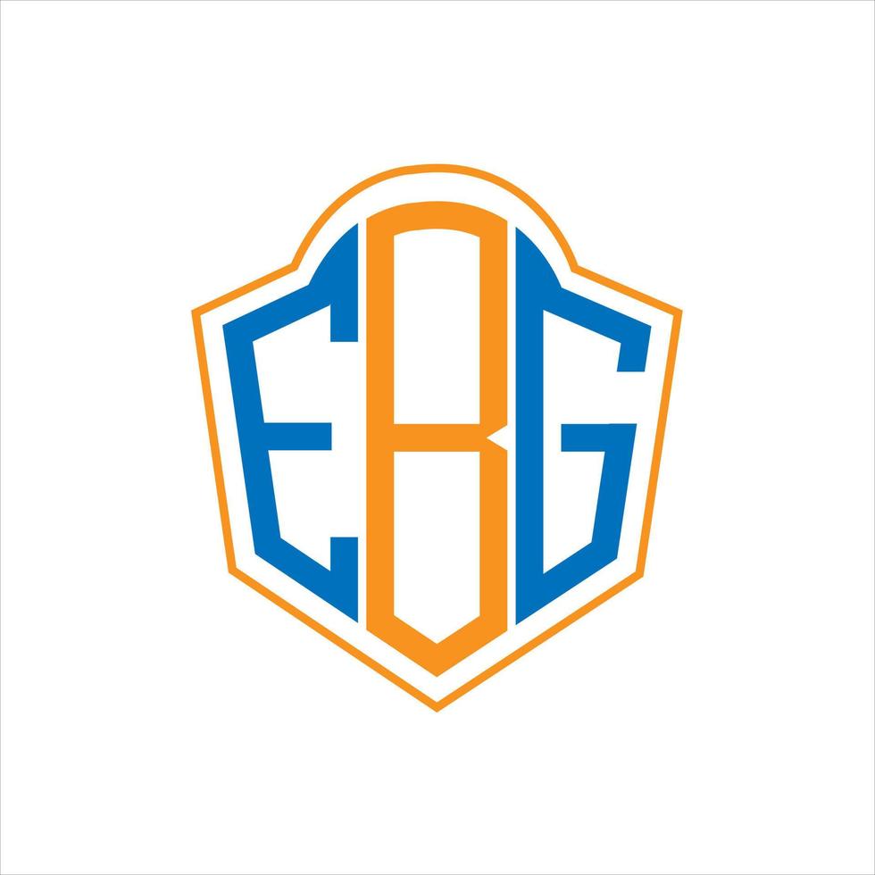 ebg abstrakt Monogramm Schild Logo Design auf Weiß Hintergrund. ebg kreativ Initialen Brief Logo. vektor