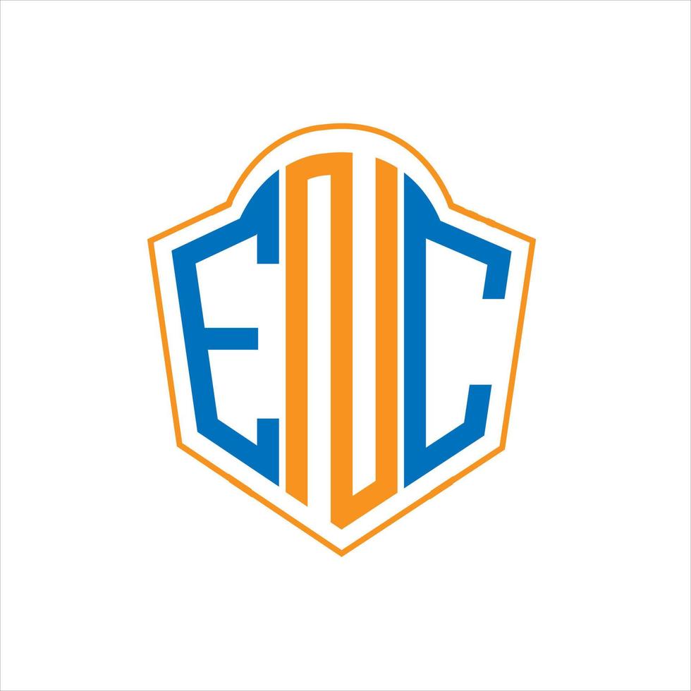 enc abstrakt Monogramm Schild Logo Design auf Weiß Hintergrund. enc kreativ Initialen Brief Logo. vektor