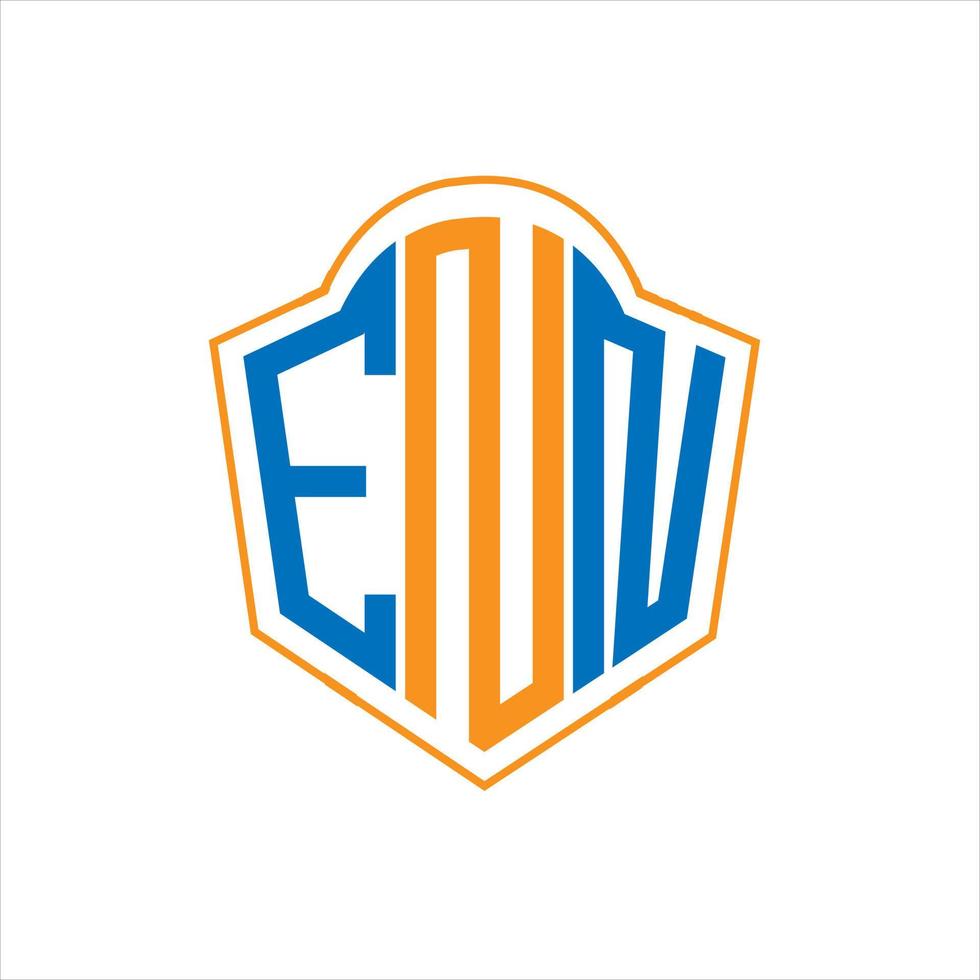 enn abstrakt monogram skydda logotyp design på vit bakgrund. enn kreativ initialer brev logotyp. vektor