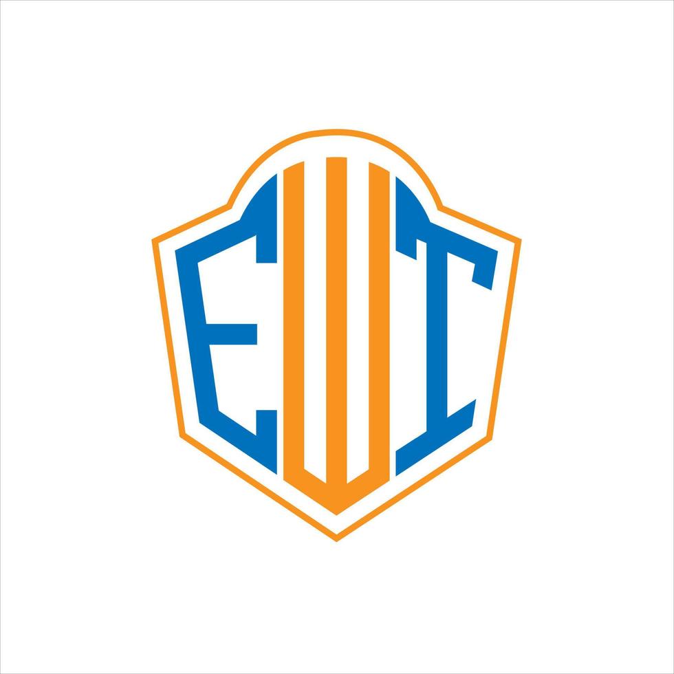 ewt abstrakt monogram skydda logotyp design på vit bakgrund. ewt kreativ initialer brev logotyp. vektor