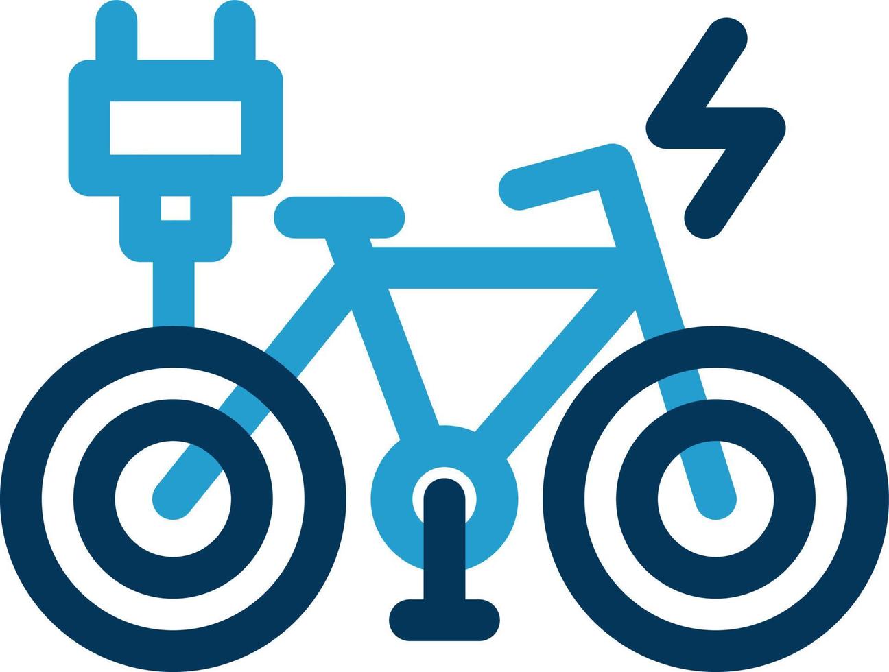 elektrisch Fahrrad Vektor Symbol Design