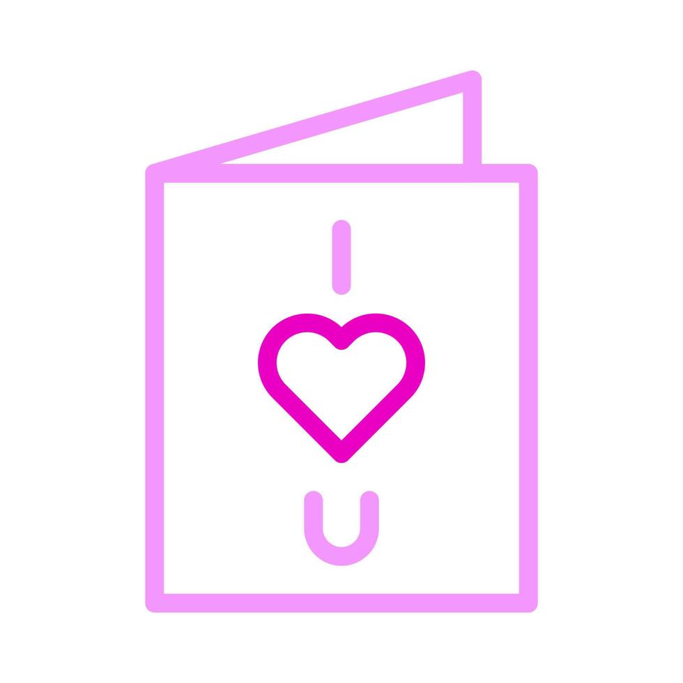 kort få ikon duofärg rosa stil valentine illustration vektor element och symbol perfekt.