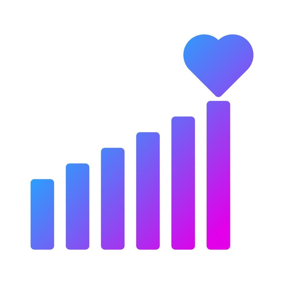 signal ikon fast lutning stil valentine illustration vektor element och symbol perfekt.