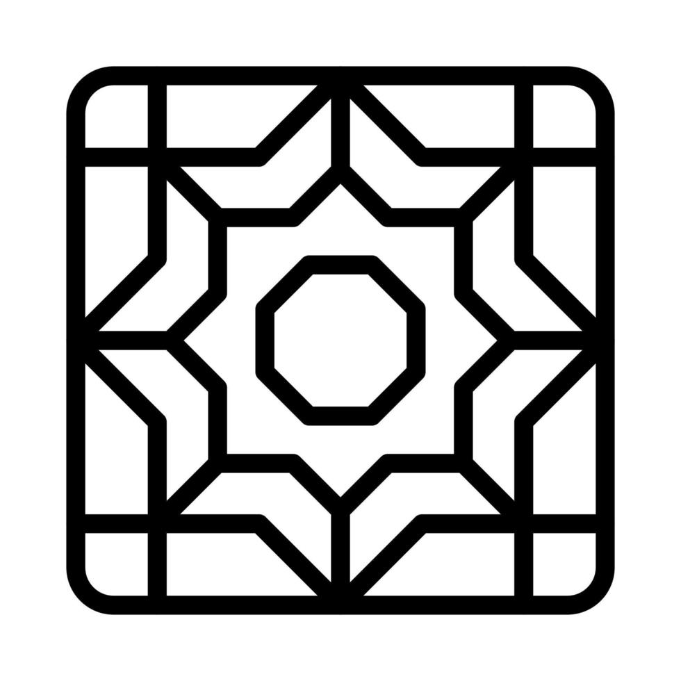 dekoration ikon översikt stil ramadan illustration vektor element och symbol perfekt.