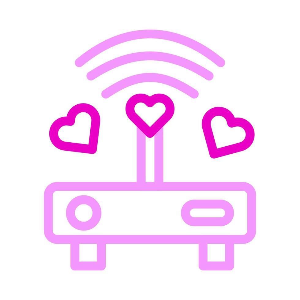 signal ikon duofärg rosa stil valentine illustration vektor element och symbol perfekt.