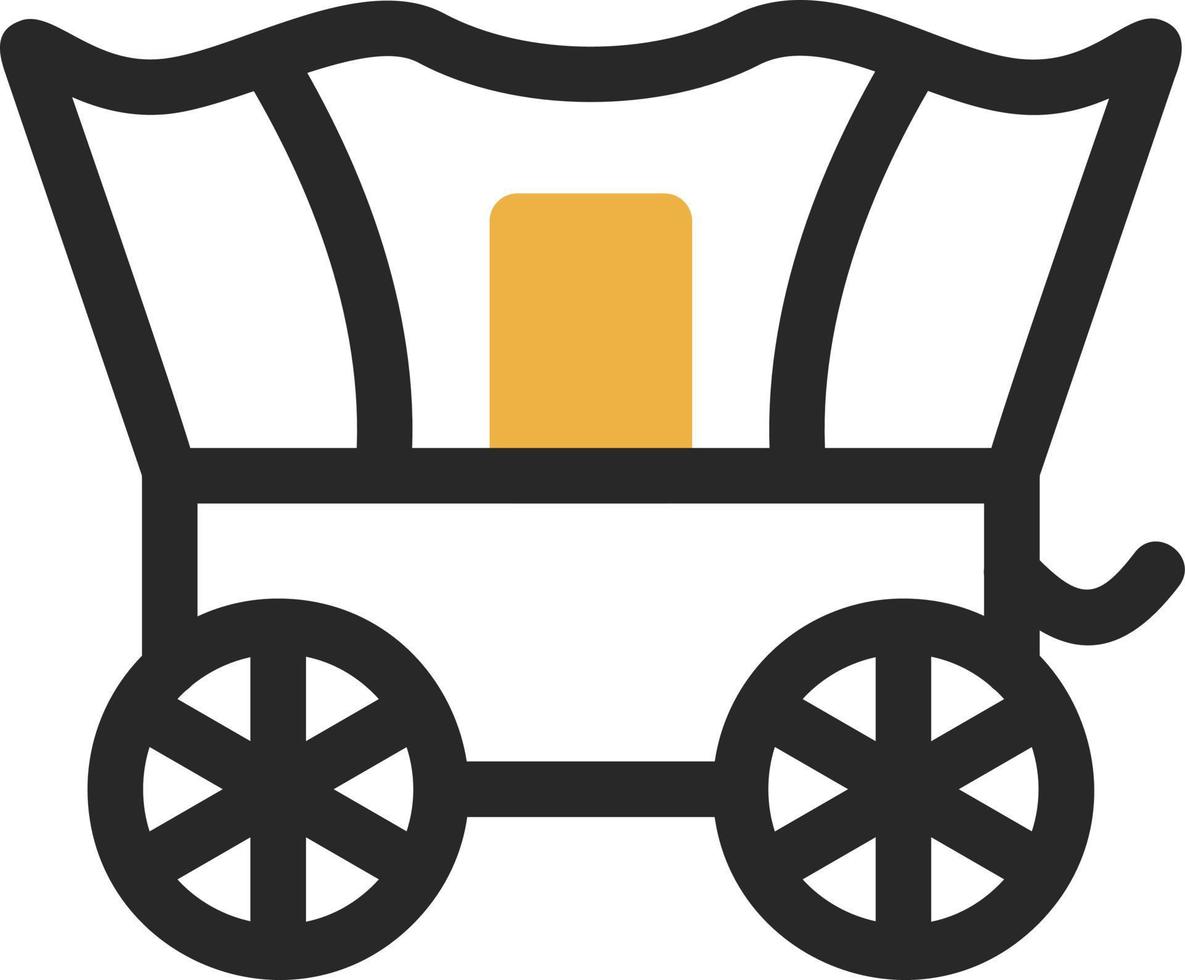 Wüstenwagen-Vektor-Icon-Design vektor