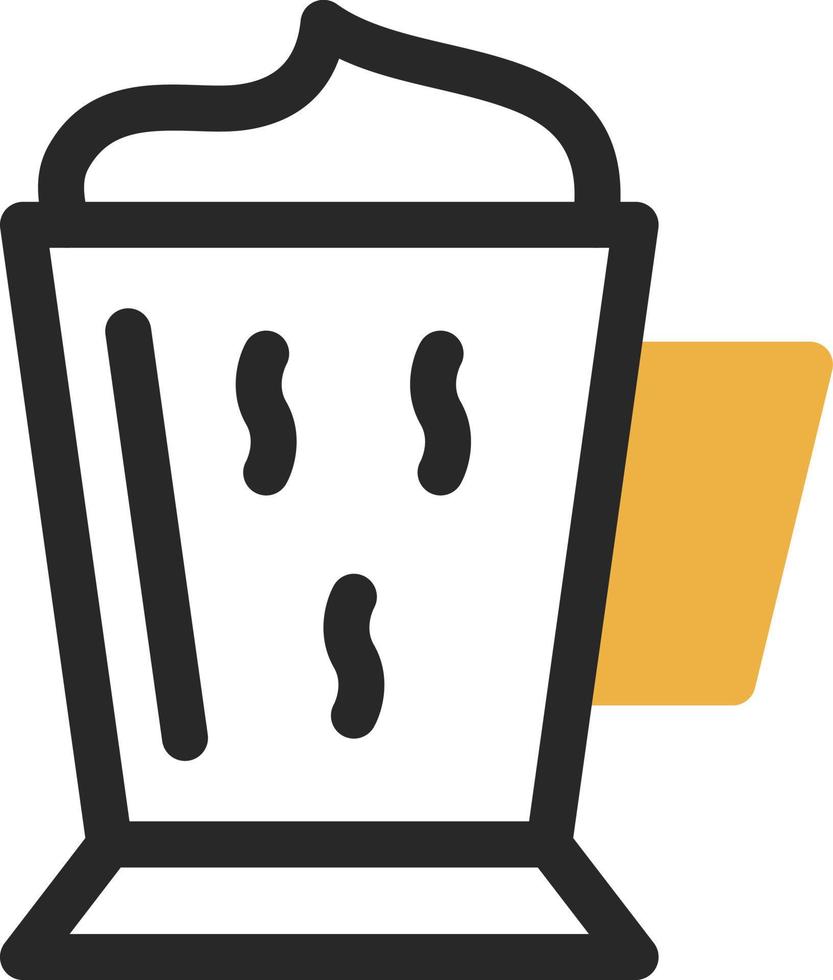 Kaffee Latte Vektor-Icon-Design vektor