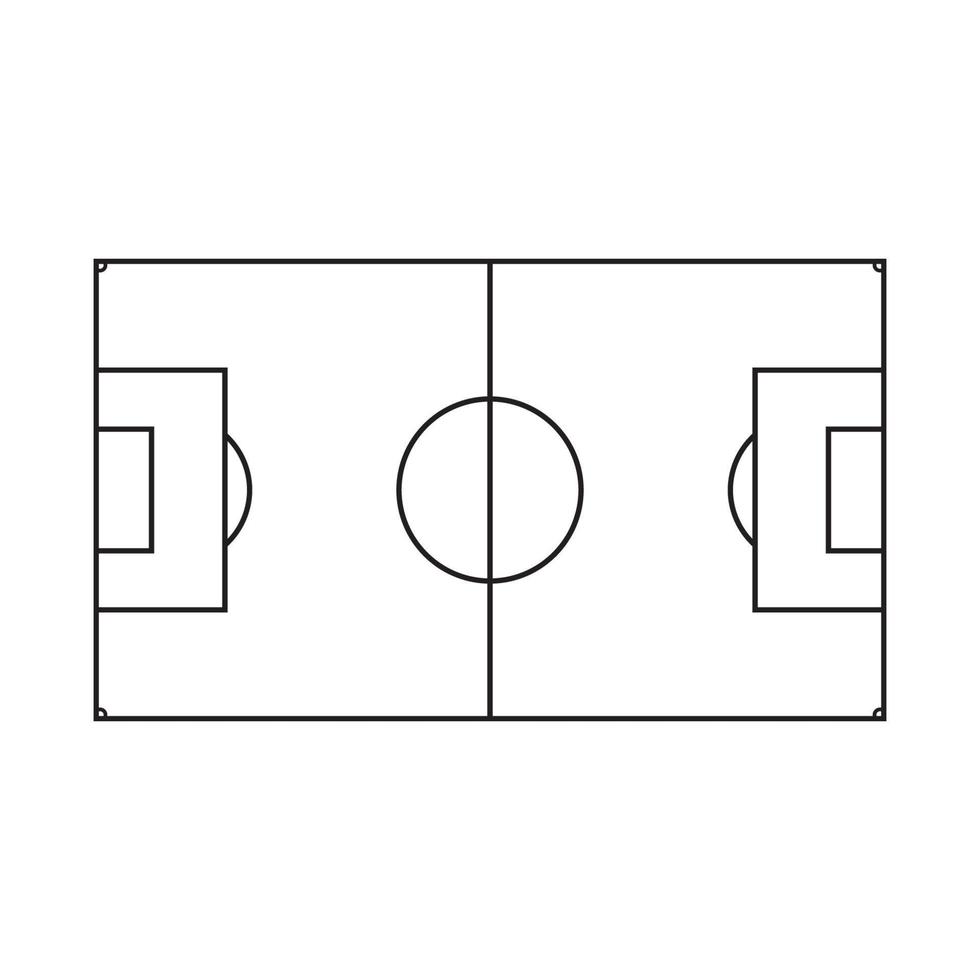 Fußballfeld-Symbol vektor