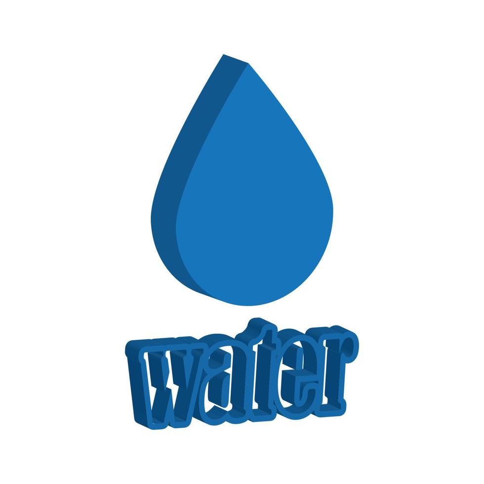 Wassertropfen Logo Vektor
