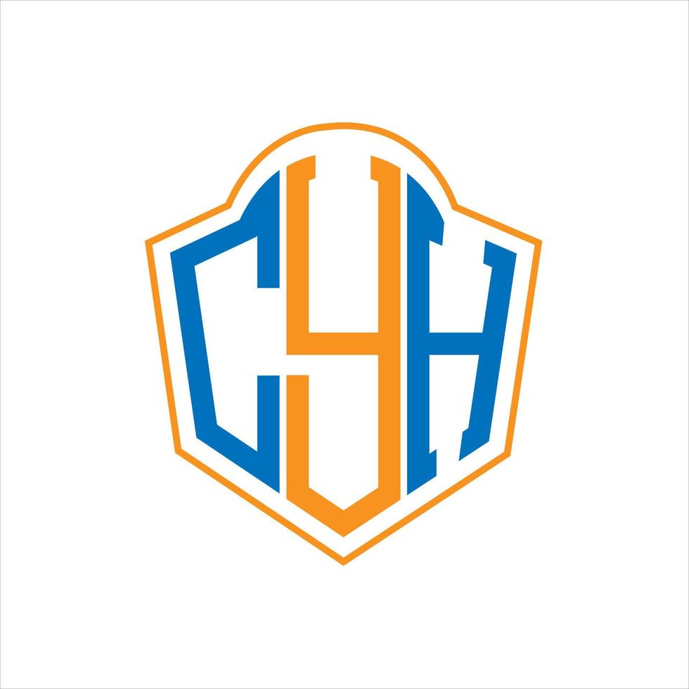 cyh abstrakt Monogramm Schild Logo Design auf Weiß Hintergrund. cyh kreativ Initialen Brief Logo. vektor