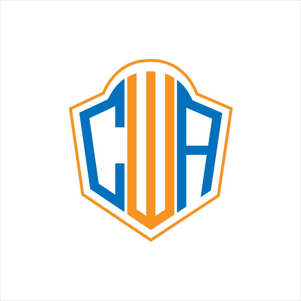 cwa abstrakt Monogramm Schild Logo Design auf Weiß Hintergrund. cwa kreativ Initialen Brief Logo. vektor