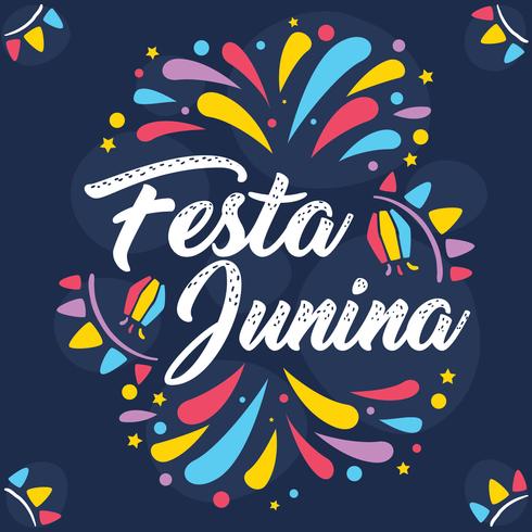 Färgglada Festa Junina Vector