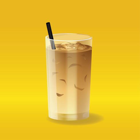 Eiskaffee-realistischer Vektor