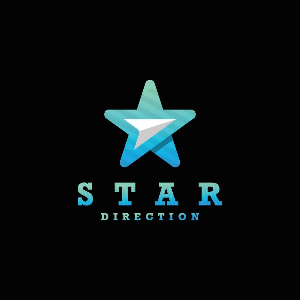 logotyp stjärna riktning vektor