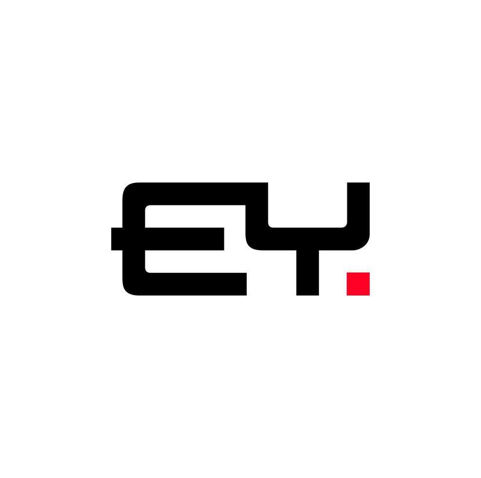 ey Marke Name Initiale Brief Symbol. ey Monogramm. vektor