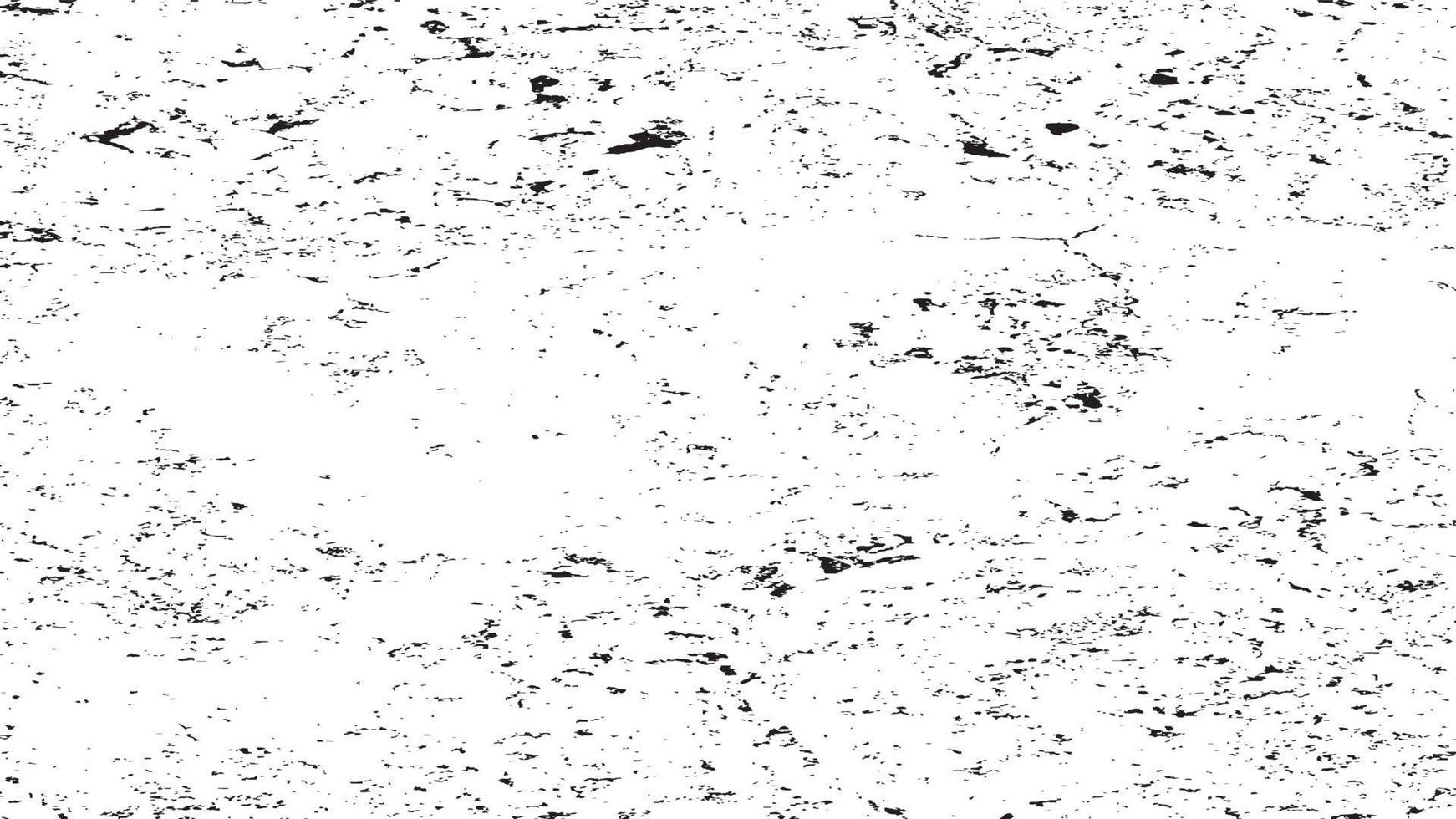 beunruhigte Overlay-Textur, Grunge-Hintergrund schwarz-weiß abstrakt, Vektor-beunruhigter Schmutz, Textur von Spänen, Rissen, Kratzern, Schrammen, Staub, Schmutz. vektor