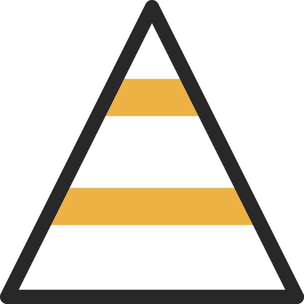 Pyramidenvektor-Icon-Design vektor