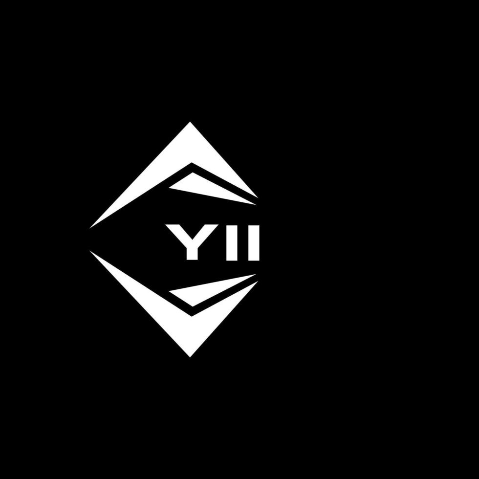 yii abstrakt monogram skydda logotyp design på svart bakgrund. yii kreativ initialer brev logotyp. vektor