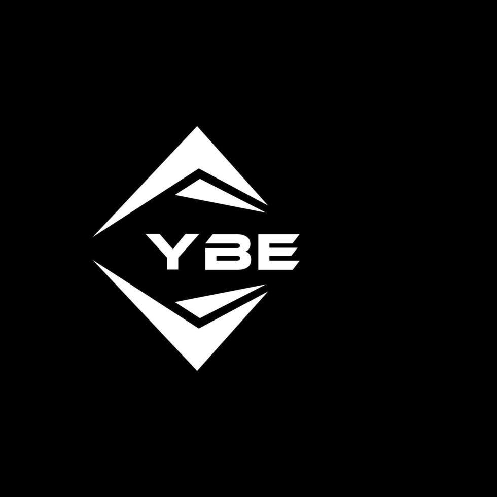 ybe abstrakt monogram skydda logotyp design på svart bakgrund. ybe kreativ initialer brev logotyp. vektor