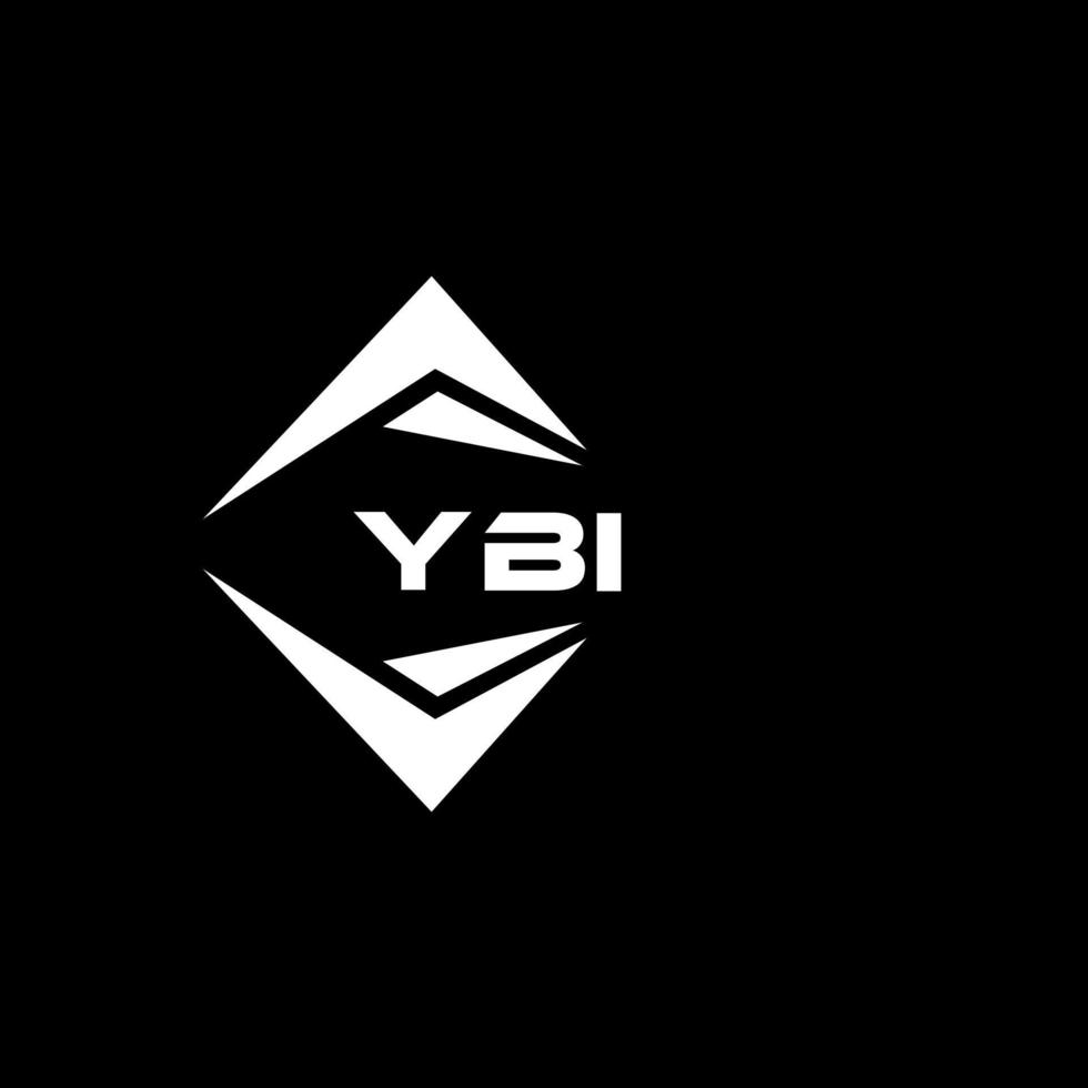 ybi abstrakt Monogramm Schild Logo Design auf schwarz Hintergrund. ybi kreativ Initialen Brief Logo. vektor